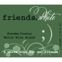 Pedroncelli friends.white 2015 Front Label
