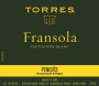 Torres Fransola Sauvignon Blanc 2014 Front Label