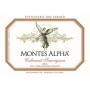 Montes Alpha Series Cabernet Sauvignon 2013 Front Label