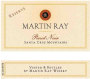Martin Ray Reserve Pinot Noir 2012 Front Label