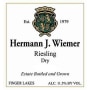 Hermann J. Wiemer Dry Riesling 2015 Front Label