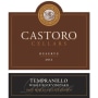 Castoro Cellars Whale Rock Vineyard Tempranillo 2012 Front Label