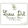 Lieu Dit Sauvignon Blanc 2015 Front Label
