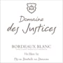 Chateau Respide Medeville Domaine des Justices Bordeaux Blanc 2015 Front Label