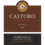 Castoro Cellars Whale Rock Vineyard Tempranillo 2014 Front Label