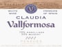 Vallformosa Claudia 2002 Front Label