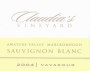 Vavasour Claudia's Vineyard Sauvignon Blanc 2004 Front Label