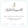 La Jota Howell Mountain Cabernet Sauvignon 2013 Front Label