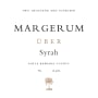 Margerum Uber Syrah 2014 Front Label