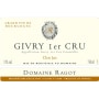 Domaine Ragot Premier Cru Clos Jus 2013 Front Label
