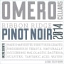 Omero Cellars Ribbon Ridge Pinot Noir 2014 Front Label