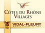 Vidal-Fleury Cotes du Rhone Villages 2010 Front Label
