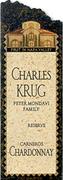 Charles Krug Carneros Reserve Chardonnay 1996 Front Label