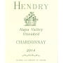 Hendry Unoaked Chardonnay 2015 Front Label
