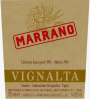 Vignalta Marrano Rosso 2007 Front Label
