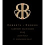Roberts + Rogers Louer Family Cabernet Sauvignon 2013 Front Label