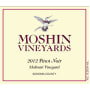 Moshin Vineyards Molinari Vineyard Pinot Noir 2012 Front Label