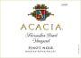 Acacia Horseshoe Bend  Pinot Noir 2007 Front Label