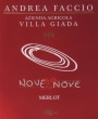 Villa Giada Monferrato Novenove Rosso 2010 Front Label