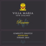 Villa Maria Reserve Syrah 2011 Front Label