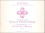 Villa Ponciago Fleurie la Roche Muriers 2009 Front Label