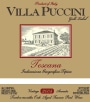 Villa Puccini Gold Label Toscana 2004 Front Label