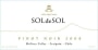 Aquitania Sol de Sol Pinot Noir 2008 Front Label