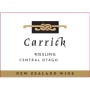 Carrick Riesling 2015 Front Label