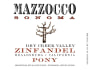 Mazzocco Pony Zinfandel 2012 Front Label