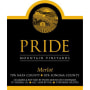 Pride Mountain Vineyards Merlot 1997 Front Label