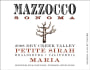 Mazzocco Maria Petite Sirah 2008 Front Label