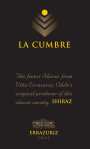 Errazuriz La Cumbre Syrah 2007 Front Label