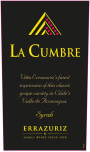 Errazuriz La Cumbre Syrah 2012 Front Label
