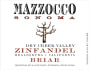 Mazzocco Briar Zinfandel 2012 Front Label