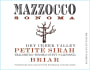 Mazzocco Briar Petite Sirah 2014 Front Label
