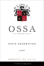 Vina La Rosa Ossa Sixth Generation 2004 Front Label