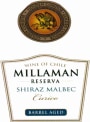Millaman Reserve Shiraz Malbec 2012 Front Label