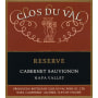 Clos du Val Reserve Cabernet Sauvignon 1992 Front Label