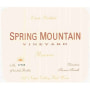Spring Mountain Vineyard Estate Reserve (stained label) 1996 Front Label