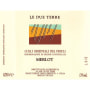 Le Due Terre Merlot 2002 Front Label