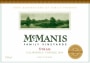 McManis Family Vineyards Syrah 2014 Front Label