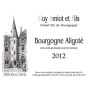 Guy Amiot Bourgogne Aligote 2012 Front Label