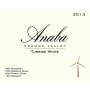 Anaba Turbine White 2013 Front Label