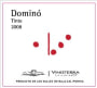Vinisterra Domino Tinto 2008 Front Label