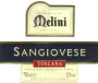Fattorie Melini Sangiovese 1998 Front Label