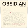 Obsidian Ridge Cabernet Sauvignon 2014 Front Label