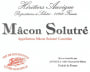 Domaine Auvigue Macon Solutre 2013 Front Label