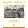Barnett Vineyards Dry Creek Sauvignon Blanc 2015 Front Label