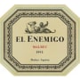 El Enemigo Malbec 2012 Front Label
