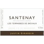 Justin Girardin Santenay Les Terrasses de Bievaux Blanc 2014 Front Label